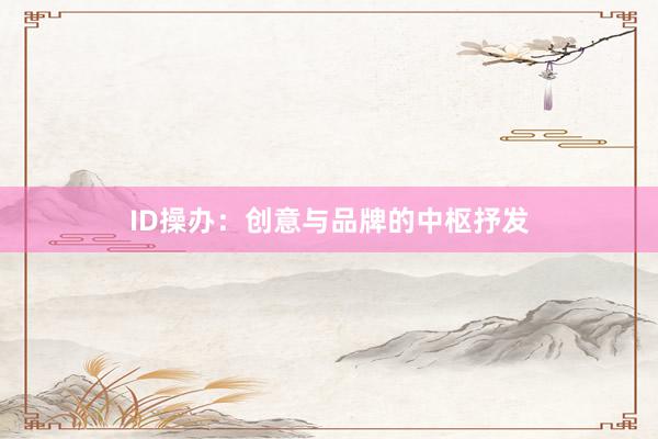 ID操办：创意与品牌的中枢抒发